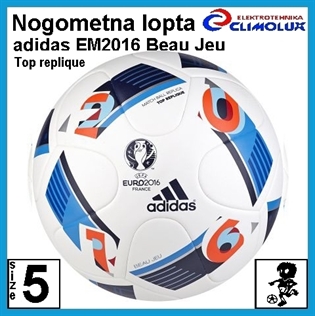 Nogometna lopta adidas EURO 16 Top Replique Beau Jeau